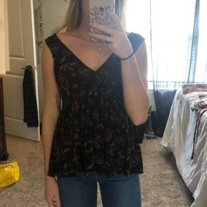Slightly off shoulder tank top